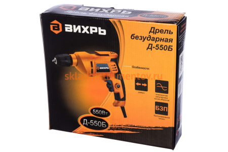 Безударная дрель Вихрь Д-550Б 72/8/5