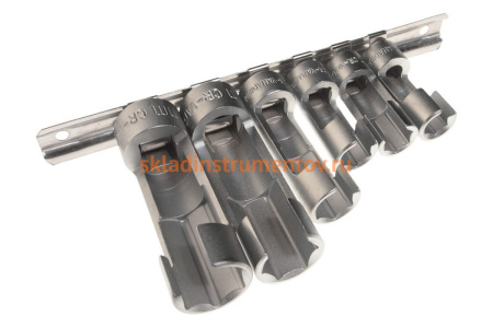 Комплект разрезных головок, 6 граней, 6шт JTC-4536