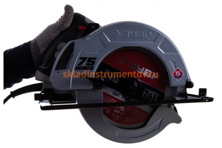 Дисковая пила ЗУБР ПД-75