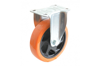 Колесо большегрузное полиуретановое неповоротное PVC Medium 125 мм MFK-TORG 4021125 PVC