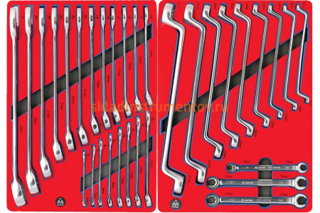 Набор инструментов ЛИДЕР в красной тележке, 270 предметов МАСТАК 52-270R