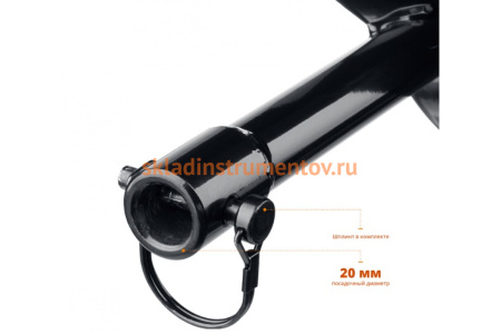 Шнек для мотобуров, грунт, d=100 мм, однозаходный Зубр 7051-10