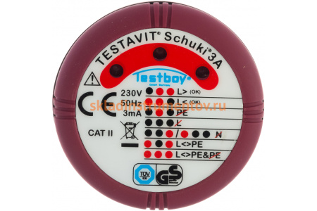 Розеточный тестер TESTBOY TESTAVIT Schuki 3A