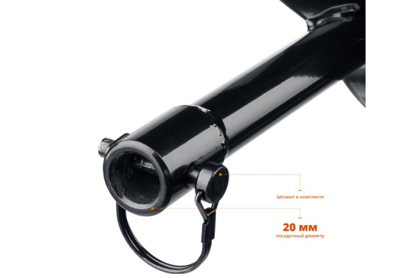 Шнек для мотобуров, грунт, d=100 мм, однозаходный Зубр 7051-10