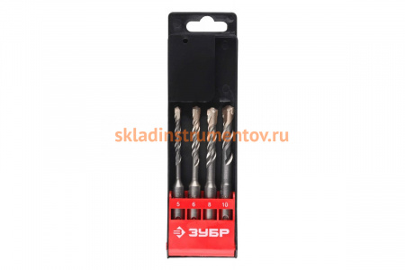 Набор буров SDS-Plus (4 шт.) по бетону ЗУБР 29314-H4-1