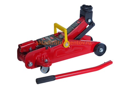 Гидравлический подкатной домкрат ROCKFORCE 2т высподъема 128-320мм, пласт. кейс RF-TA82008