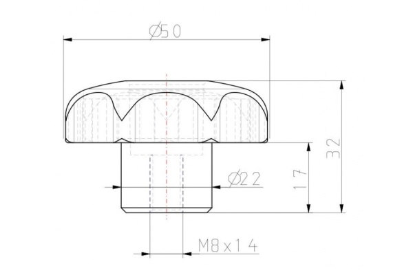 Звездообразная рукоятка KIPP K0155.5081
