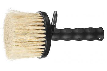 Макловица Зубр "ЭКСПЕРТ" БИТУМНАЯ, спец щетина из натур растительного волокна, круглая, пластмассовый корпус, d=110мм 01858-11