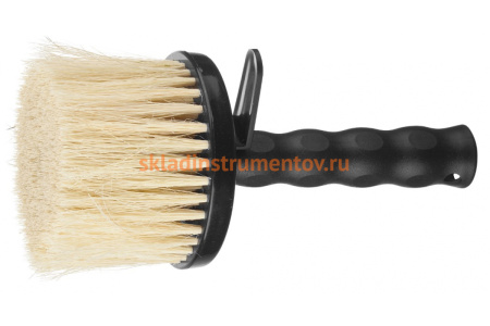 Макловица Зубр "ЭКСПЕРТ" БИТУМНАЯ, спец щетина из натур растительного волокна, круглая, пластмассовый корпус, d=110мм 01858-11