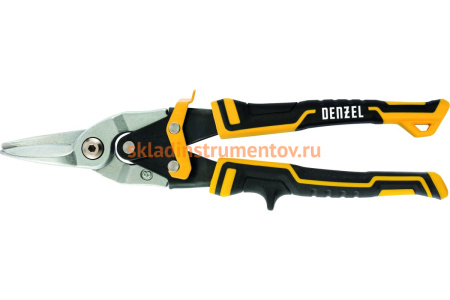 Ножницы по металлу Denzel 270мм, прямой рез,сталь-CrMo, трехкомп.рук-ки  78370 Ножницы по металлу Denzel 270мм, прямой рез,сталь-CrMo, трехкомп.рук-ки  78370