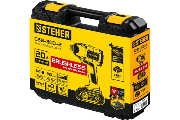 Бесщеточный винтоверт STEHER CSB-300-2