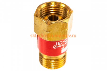Клапан обратный КО-3Г (М16x1.5LH; пропан, ацетилен) на вход резака/горелки КЕДР 8007051