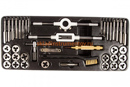 Набор метчиков и плашек с аксессуарами 40 предметов Jonnesway AG10001SP