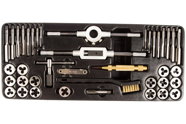 Набор метчиков и плашек с аксессуарами 40 предметов Jonnesway AG10001SP