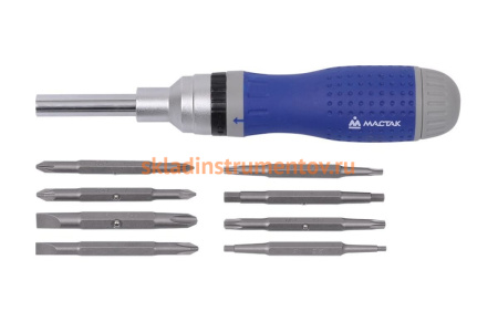 Отвёртка со сменными вставками (19 в 1) МАСТАК 049-19B