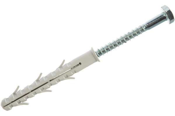 Рамный дюбель ЗУБР Профессионал нейлоновый с шурупом 10 x 80 мм 50 шт. 4-301475-10-080