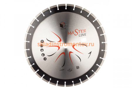 Круг отрезной по асфальту Master Line (450х3.4х10х25.4 мм) Diam 000529