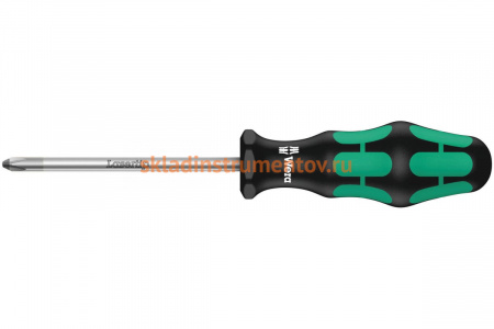 Отвёртка крестовая Wera, PZ 2x100 мм, WE-009315