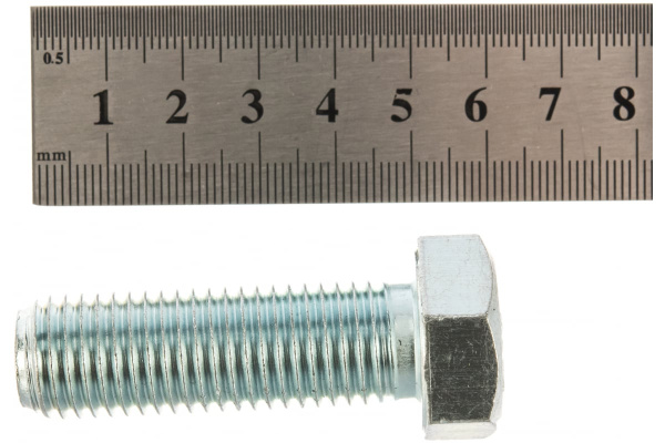 Оцинкованный болт с шестигранной головкой ГОСТ 7798-70, M16x50мм, 5кг (примерно 49 шт.) Зубр 303080-16-050