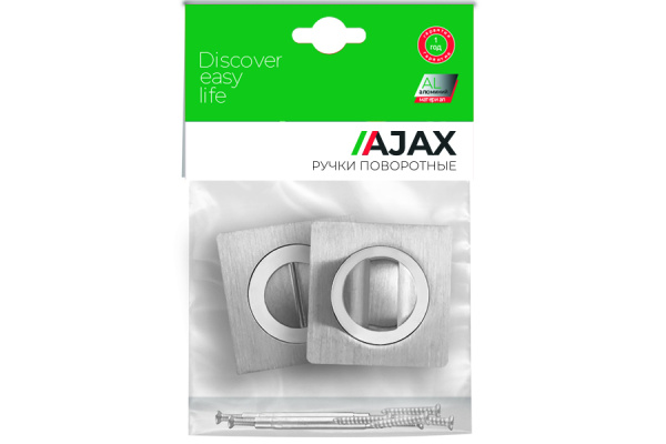 Поворотная ручка AJAX BK6 JK SN/CP-3 матовый никель/хром 41383