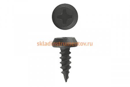 Саморезы оксидированные по листовому металлу 1200 шт. (3,5х11 мм; PH2; ТФ1) ЗУБР 4-300111-35-11