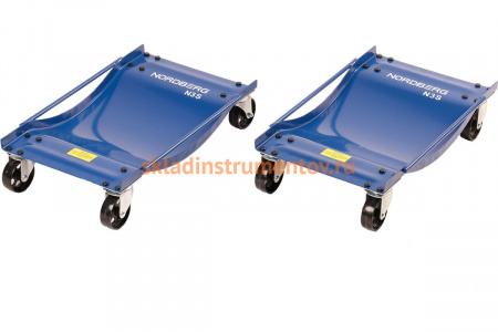 Тележка под колесо для перемещения авто NORDBERG, комплект 2 шт., N3S