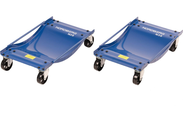 Тележка под колесо для перемещения авто NORDBERG, комплект 2 шт., N3S