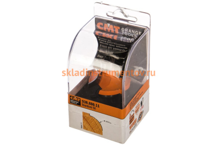 Фреза кромочная калевочная (38.1x19 мм; R 12.7 мм; S 12 мм) по дереву СМТ 938.880.11