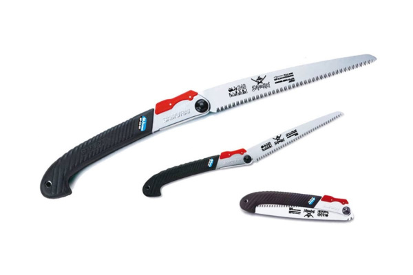 Пила складная, с прямым полотном 2 угла фиксации, в футляре SAMURAI MP-210-MH