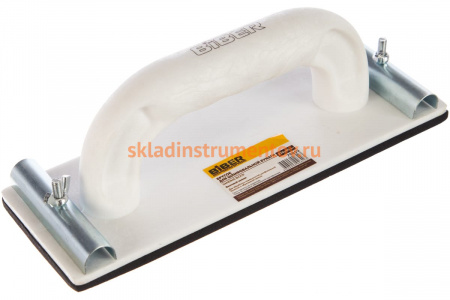 Брусок для шлифовальной бумаги 80х230 мм, с винтовым зажимом Biber 70853 тов-080356