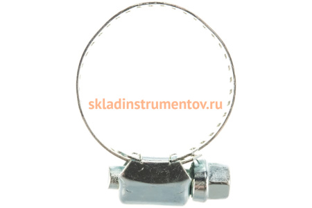 Стальные хомуты Зубр МАСТЕР с просечной лентой ПЛ-12,7, 16-32мм, 100шт 37805-016-32-100