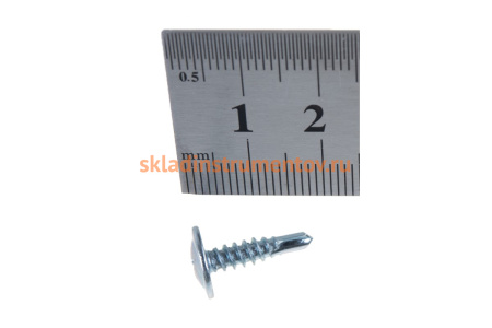 Саморезы с прессшайбой и сверлом по листовому металлу до 2 мм Зубр PH2 4,2х16 мм 35шт 300216-42-016