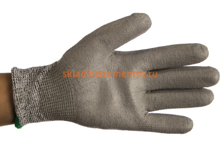 Перчатки с полиуретановым покрытием HAUPA, 5 степень защиты, серые, р.9, 1 пара 120304/9 Перчатки с полиуретановым покрытием HAUPA, 5 степень защиты, серые, р.9, 1 пара 120304/9