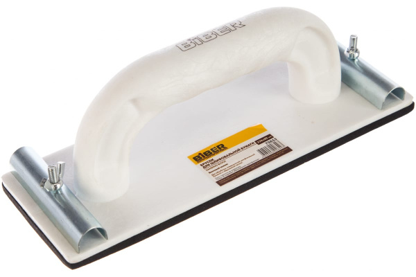 Брусок для шлифовальной бумаги 80х230 мм, с винтовым зажимом Biber 70853 тов-080356