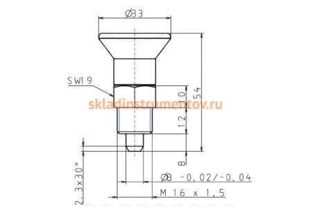 Упорный фиксатор KIPP K0631.5308
