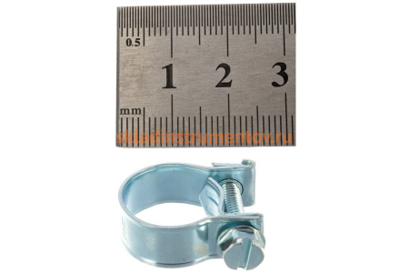 Металлические хомуты СИБРТЕХ, MINI 14-16мм, ширина 9мм, винтовой, W1, 2шт 47505