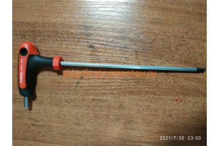 Шестигранный ключ с шариком S=4мм FORCE 76504G