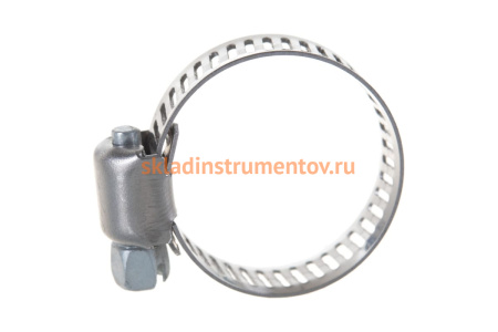 Хомуты Зубр ЭКСПЕРТ из нержавеющей стали с просечной лентой ПЛ-8, 13-26мм, 200шт 37811-13-26-200