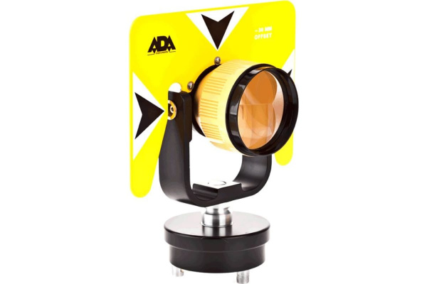 Отражатель однопризменный с диодной подсветкой AK-18 Light желтый (64 мм; константа 30 мм) ADA A00125