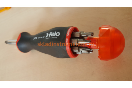 Отвертка с магнитным держателем под биты с набором бит 8шт. Felo 37320805