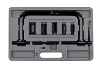 Универсальный рассухариватель клапанов - устройство для зажима пружин, 7шт в кейсе AIST 67232507 00-00007936