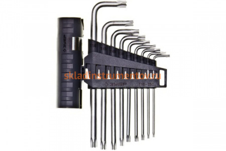 Набор имбусовых длинных ключей ЭКСПЕРТ TORX Т10 - Т50 ЗУБР 2745-4-1_z01