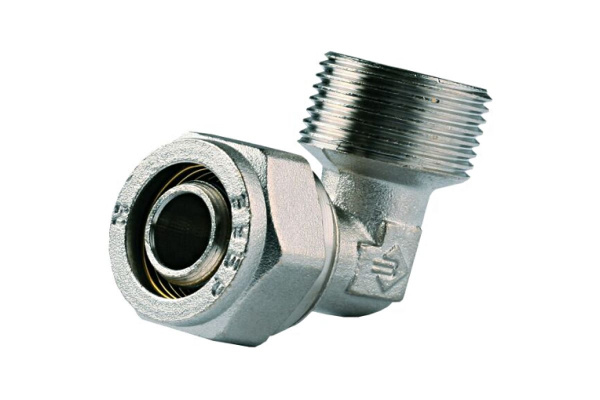 Уголок соединительный (20 мм; 1/2"; цанга-штуцер) для трубопровода Зубр 51409-20-1/2