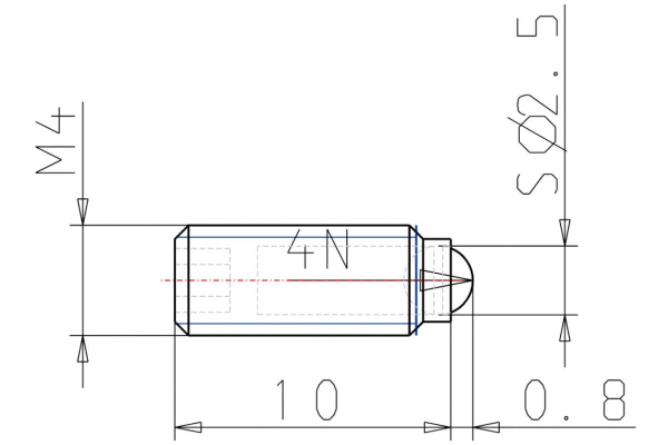 Пружинный фиксатор KIPP 25шт K0315.04