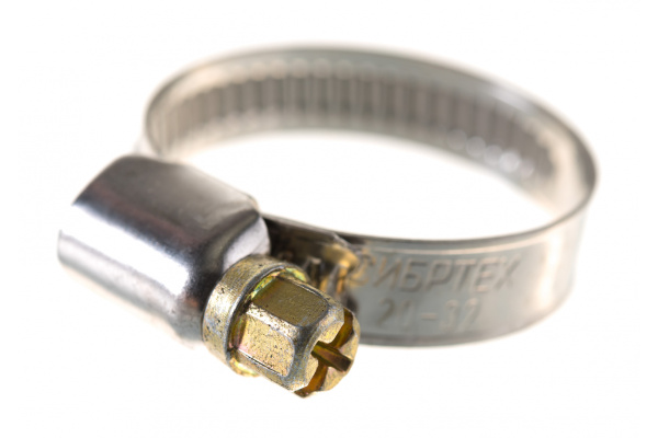 Хомут СИБРТЕХ нержавеющая сталь 20-32 мм 50шт ширина 9 мм 47580
