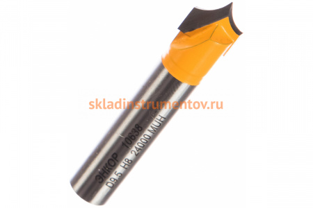 Фреза пазовая фасонная (9.5х8 мм; R 4.8 мм; хвостовик 8 мм) по дереву Энкор 10638