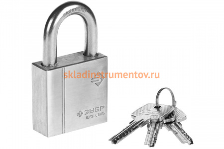 Навесной замок 50мм Зубр ЭКСПЕРТ 37290-50