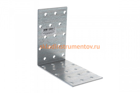 Крепежный угол Зубр МАСТЕР равносторонний 60х100х100мм 1шт 310206-060-100