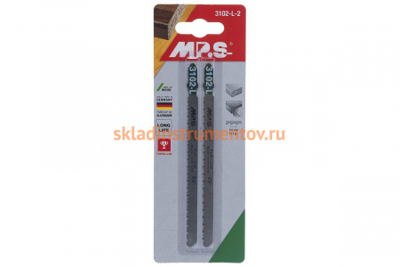 Пилки Т101BR удлиненные (132х110х2.5 мм; 2 шт.) по дереву и ДСП MPS 3102-L-2