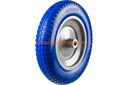 Колесо ПРОФЕССИОНАЛ полиуретановое (350 мм; 25.4 мм) для тачек ЗУБР 39912-3